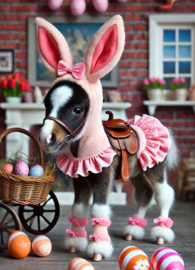 Foal as Easter bunny