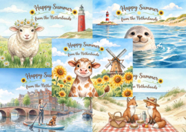 Kaartenset Happy Summer from the Netherlands