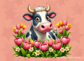 Dora the Cow - Tulips