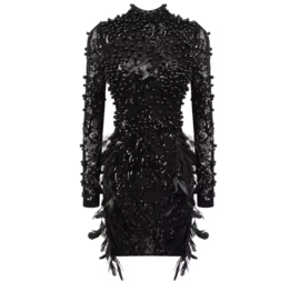 PEARL FEATHER DRESS