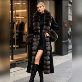 CHOCO BLACK BROWN COAT FULL