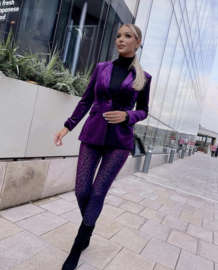 LEOPARD PURPLE TWO PIECE