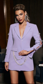 PURPLE BLAZER DRESS