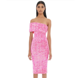 PINK SEQUINED DRESS