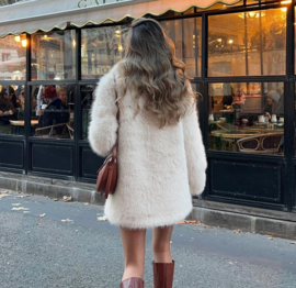 FAUX FUR MID BEIGE