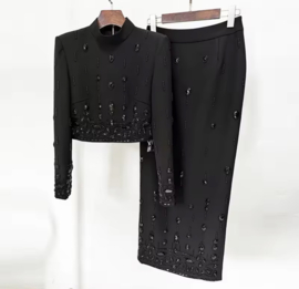 BLACK SPRING DRESS