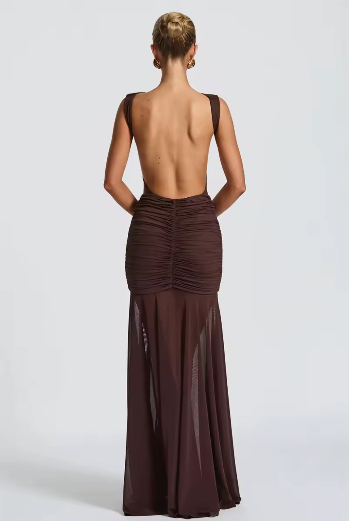 GIA DRESS BROWN