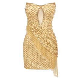 GOLD ERIN DRESS