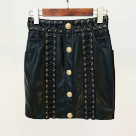 PU LEATHER TWO PIECE