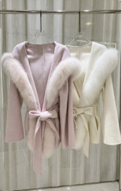 FUR WINTER VEST PINK