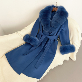 BLUE LONG SHEILA COAT