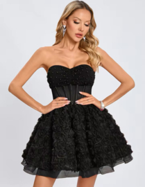 BLACK DESSY DRESS