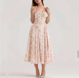 RETRO DRESS PINK FLOWER