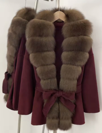 BURGUNDY BROWN COAT