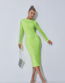 GREEN SPARKLE DRESS