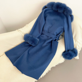 BLUE LONG SHEILA COAT