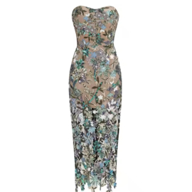 GREEN FLOWER DRESS