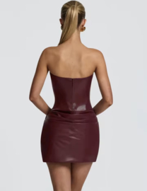 BURGUNDY MINI DRESS