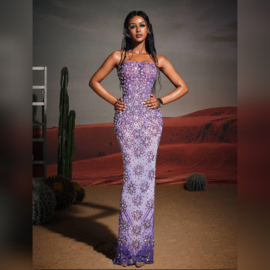PURPLE HANNA DRESS