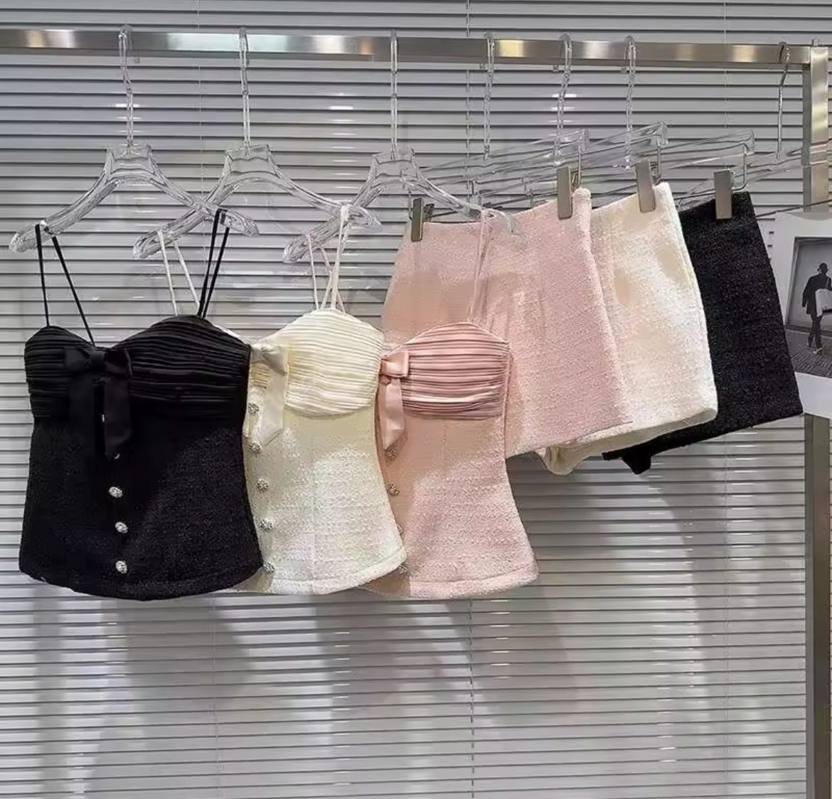 BLACK BOW SET