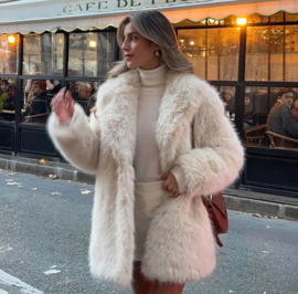 FAUX FUR BEIGE