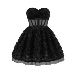 BLACK DESSY DRESS