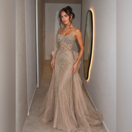 TAUPE IRMA DRESS