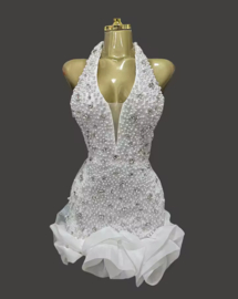 WHITE ELEGANCE PEARL DRESS