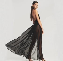 BLACK SEETHROUGH DRESS