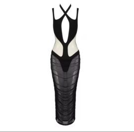 BLACK TO THE MOON DRESS