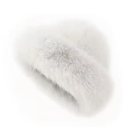 FURRY HAT WHITE