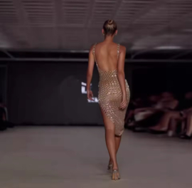 NUDE FENNA DRESS