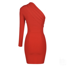 VESTIDO OFFSHOULDER RED