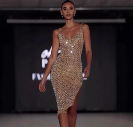 NUDE FENNA DRESS