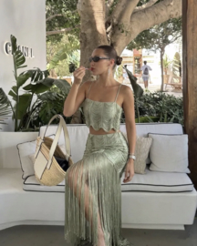 OLIVE GREEN TWO PIECE