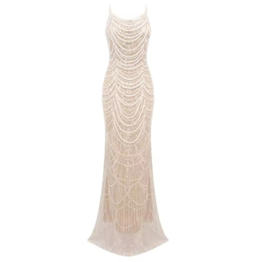PEARL CHAIN MAXI DRESS