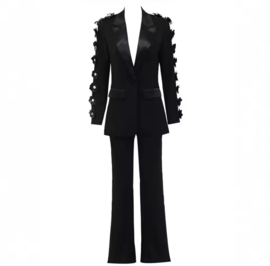BLACK FLOWER SUIT
