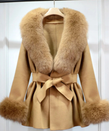 SHEILA COAT WITH SLEEVES CAMEL