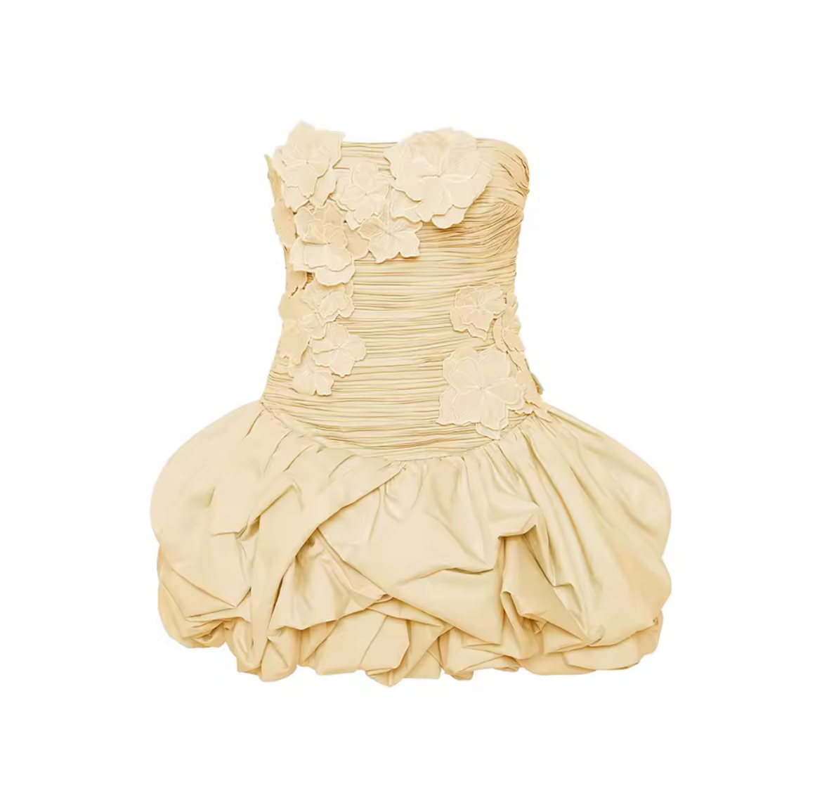 YELLOW FLOWER POPPIE DRESS