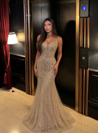 CHAMPAGNE CHELLA DRESS