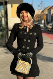 BLACK TWEET DRESS