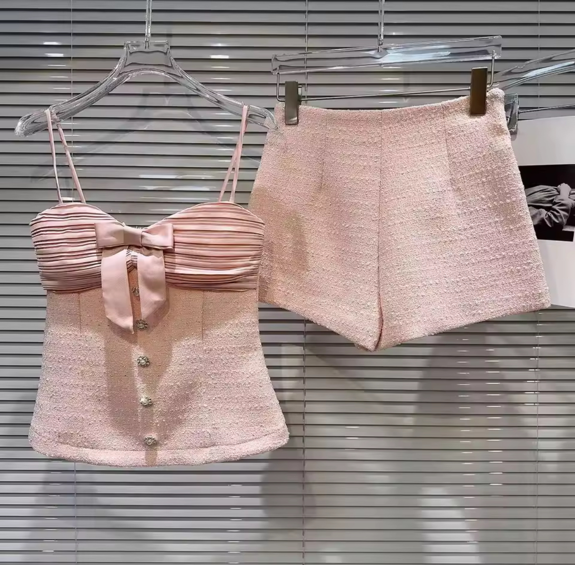 PINK BOW SET