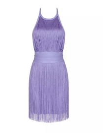 PURPLE FRINGE DRESS