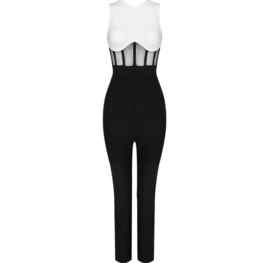 BLACK N WHITE JUMPSUIT