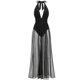 BLACK SEETHROUGH DRESS