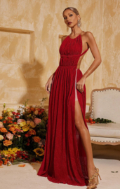 RED MAXI DRESS