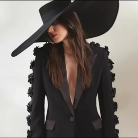 BLACK FLOWER SUIT