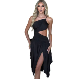 BLACK POLLY DRESS