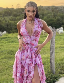 PINK TERRY DRESS
