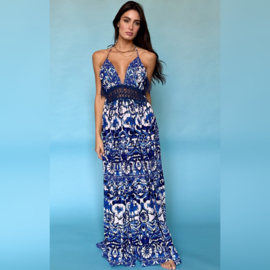 EYE BLUE MAXI DRESS